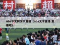 nba中文网文字直播（nba文字直播 直播吧）